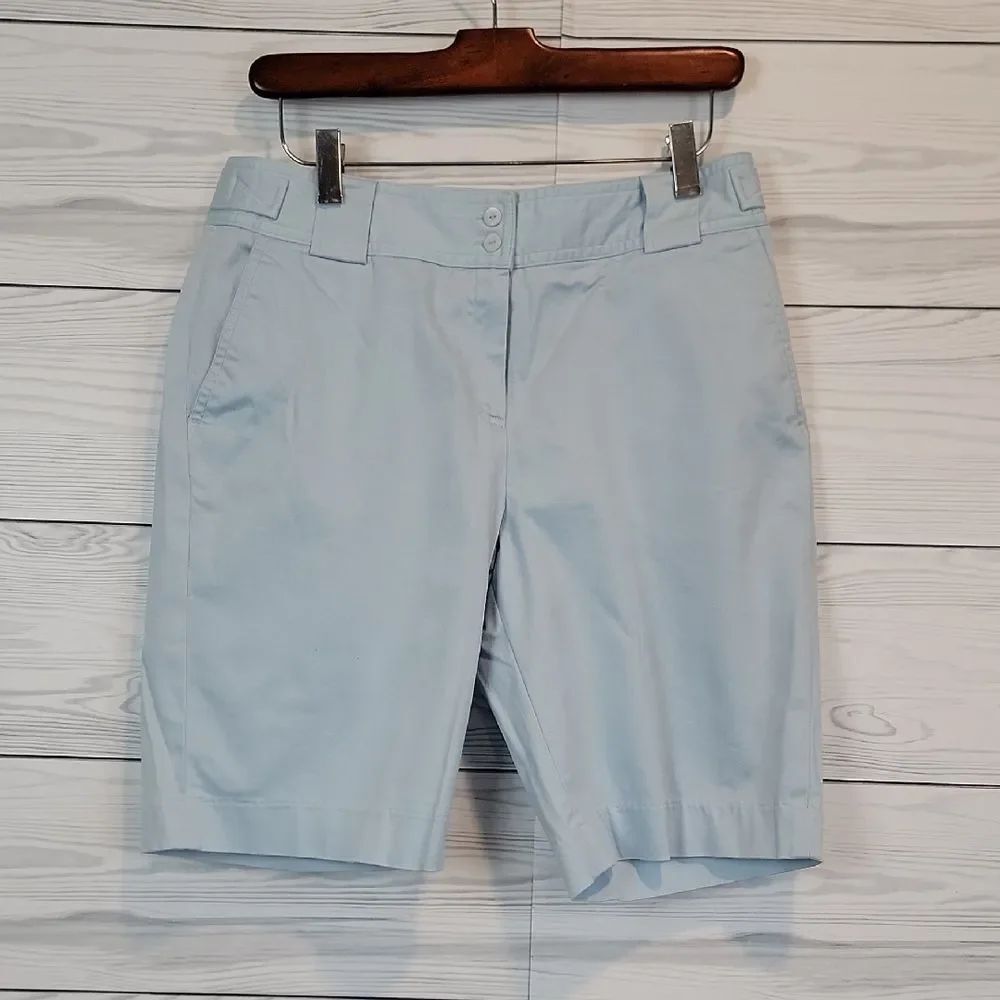 Sport Haley Golf Shorts Light Blue Stretch Cotton Womens Size 8